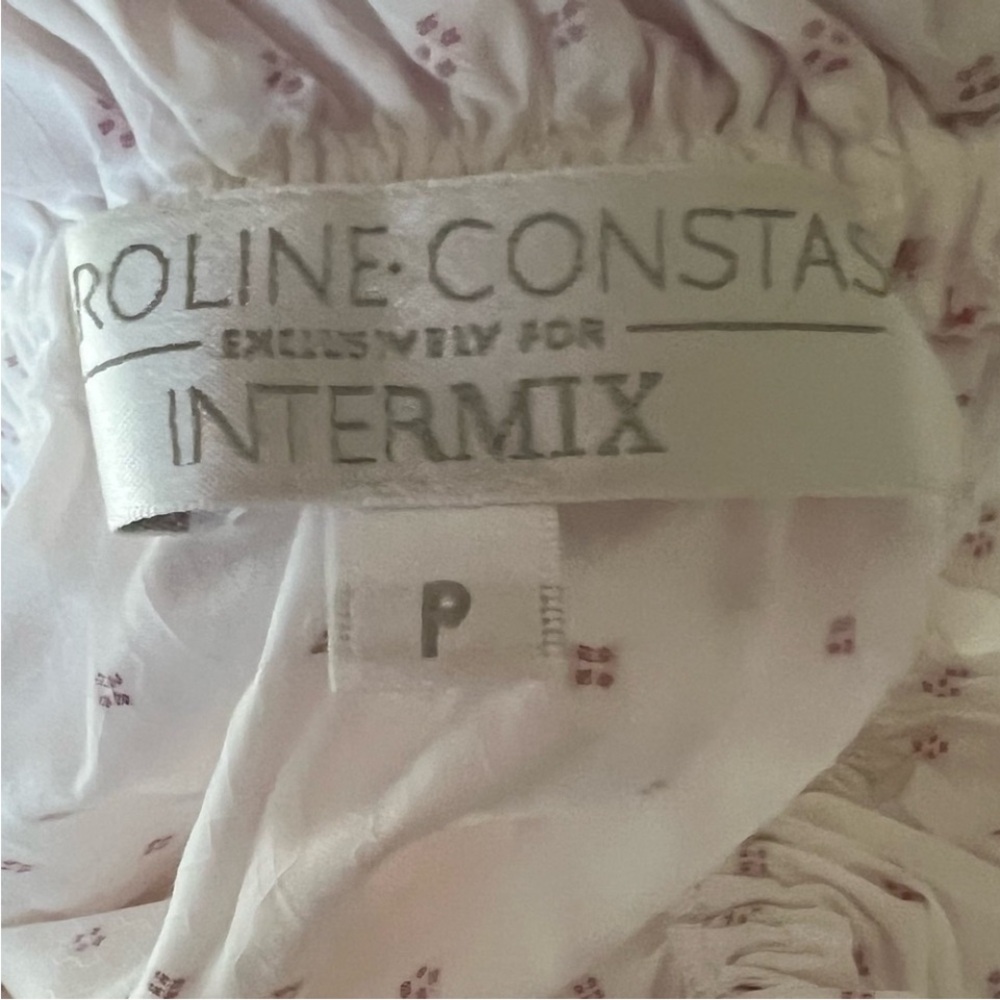 Caroline Constas Gia Ruffled Red Dot Top Intermix - Picture 9 of 11
